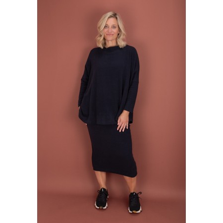 Mama B Lilla U Notte Plain Fleece Skirt - Blue