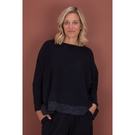 Mama B Bamboo Notte Tring Frill Jumper - Blue