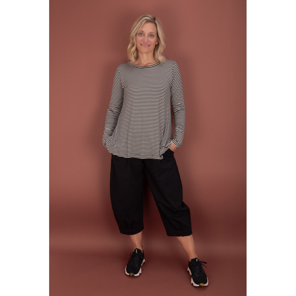 Mama B Bianco F Nero Balloon Trouser Nero