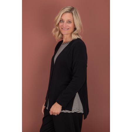 Mama B Cosmico Nero Swingy Cardigan - Black