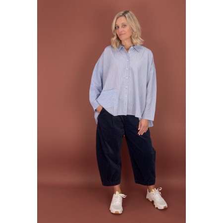 Mama B Bianco V Notte Baby Cord Trouser - Blue