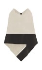 Henriette Steffensen Kit / Chokolate Contrast Kit/Chokolate Hem Fleece Poncho  