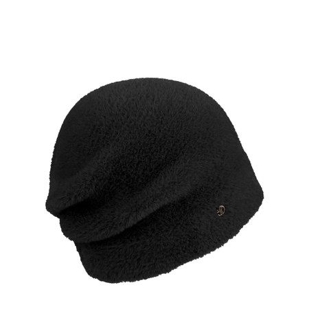 Loevenich Super Soft Beanie with Pleated Back - Black