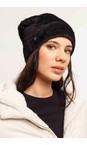 Loevenich Black  Super Soft Beanie with Pleated Back  