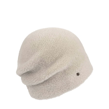 Loevenich Super Soft Beanie with Pleated Back - Off-White