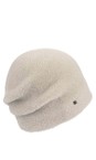 Loevenich Cream Super Soft Beanie with Pleated Back  