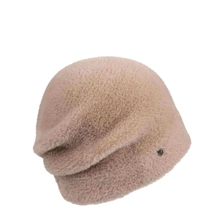 Loevenich Super Soft Beanie with Pleated Back - Brown