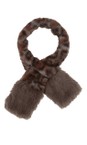 Loevenich Stone Leopard Faux Fur Scarf  