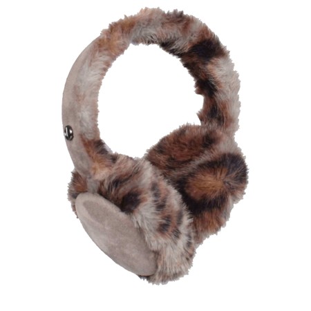 Loevenich Leopard Faux Fur Earcuffs - Grey