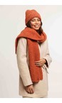V.Fraas Burnt Orange Knitted Beanie  