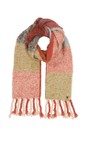 V.Fraas Orange Multi Soft Knit Multi Scarf  