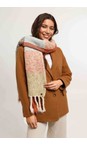 V.Fraas Orange Multi Soft Knit Multi Scarf  
