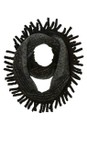 V.Fraas Black  Soft Knit Snood  