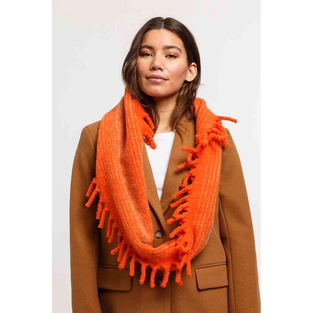 V.Fraas Soft Knit Snood Orange