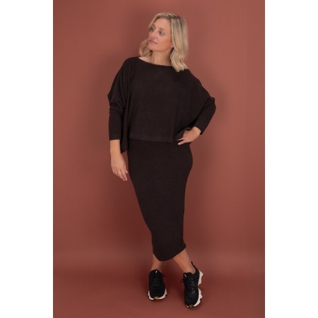 Mama B Lilla U Moro Plain Fleece Skirt - Brown