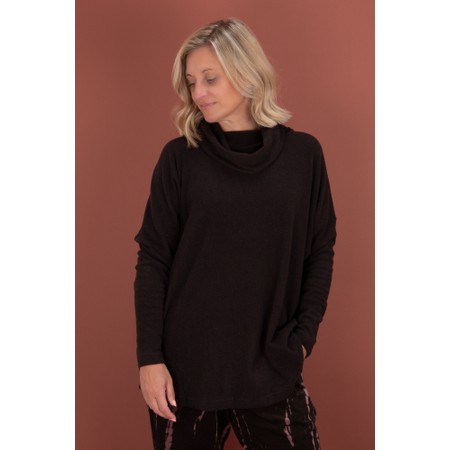 Mama B Oversized Bill U Moro Plain Fleece Jumper - Brown