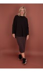 Mama B Riga Moro Lilla R Stripe Fleece Skirt  