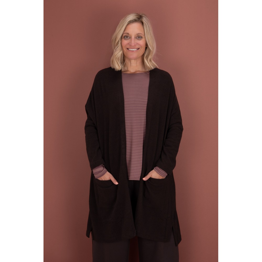 Mama B Soufle U Moro Plain Fleece Cardigan Moro