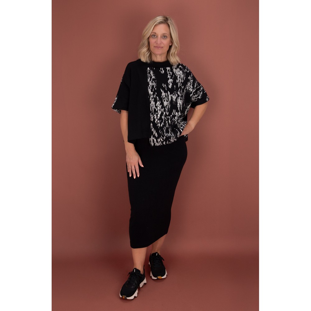 Mama B Lilla U Nero Plain Fleece Skirt Nero