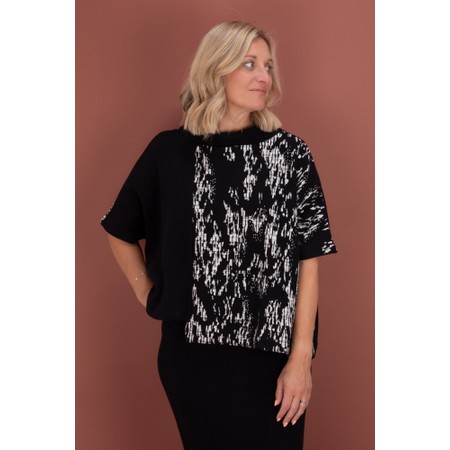 Mama B Magia Jacquard Jumper - Black