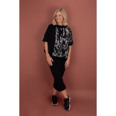 Mama B Lilla U Nero Plain Fleece Skirt - Black