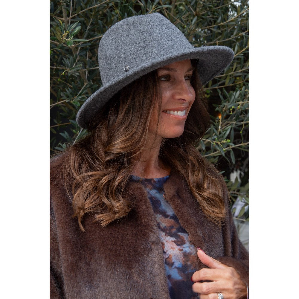 Loevenich Fedora Wool Hat Charcoal