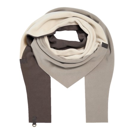 Henriette Steffensen No Waste Triangle Patch Fleece Scarf - Brown