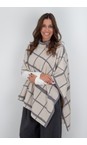 Henriette Steffensen Clan Print Kit Clan Print Kit High Neck Print Fleece Poncho  