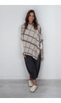 Henriette Steffensen Clan Print Kit Clan Print Kit High Neck Print Fleece Poncho  
