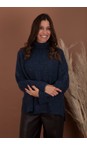 Masai Clothing Navy Blazer MaFenoria Navy Blazer Knit Crofter Top  
