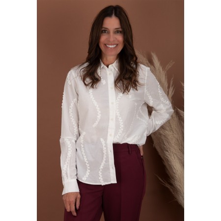 Masai Clothing MaImma Embroidered Shirt - Black