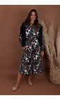 Foil New Leaf On The Strip Shirt Dress  