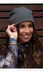 Loevenich Charcoal Wool Beanie Hat  