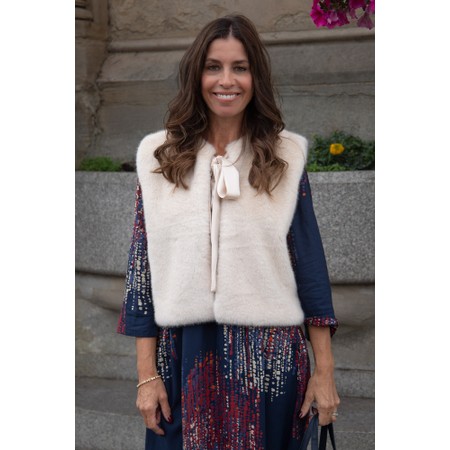 Chalk Felicity Bone Gilet - White