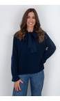 Masai Clothing Navy Blazer MaFadeya Knit Cashmere Touch Jumper  