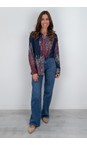 Masai Clothing Red Dahlia MaIfo Print Shirt  