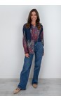Masai Clothing Red Dahlia MaIfo Print Shirt  