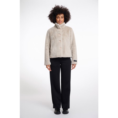 RINO AND PELLE Vie Birch Faux Fur Jacket - Beige
