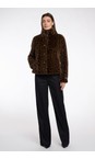 RINO AND PELLE Leopard Vie Leopard Faux Fur Jacket  