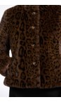 RINO AND PELLE Leopard Vie Leopard Faux Fur Jacket  