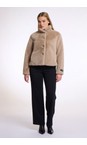 RINO AND PELLE Oat Vie Oat Faux Fur Jacket  