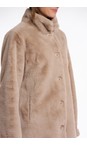 RINO AND PELLE Oat Nonna Oat Faux Fur Coat  