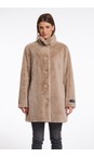 RINO AND PELLE Oat Nonna Oat Faux Fur Coat  