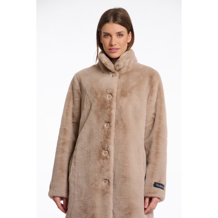 RINO AND PELLE Nonna Oat Faux Fur Coat - Beige