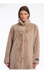RINO AND PELLE Oat Nonna Oat Faux Fur Coat  