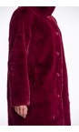 RINO AND PELLE Sugar Plum Nonna Sugar Plum Faux Fur Coat  