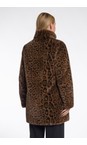 RINO AND PELLE Leopard Nonna Leopard Print Faux Fur Coat  