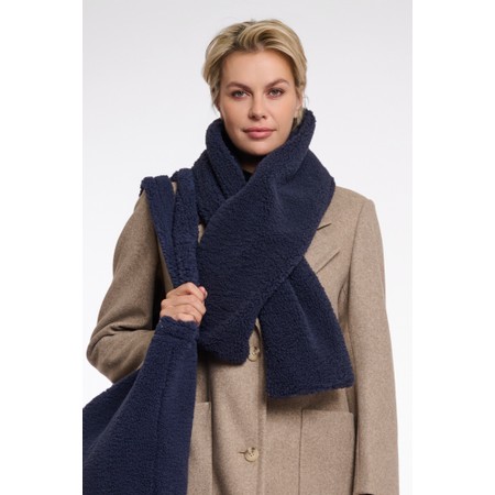 RINO AND PELLE Asho Night Grey Teddy Scarf - Grey