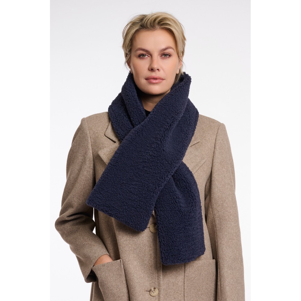 RINO AND PELLE Asho Night Grey Teddy Scarf Night Grey