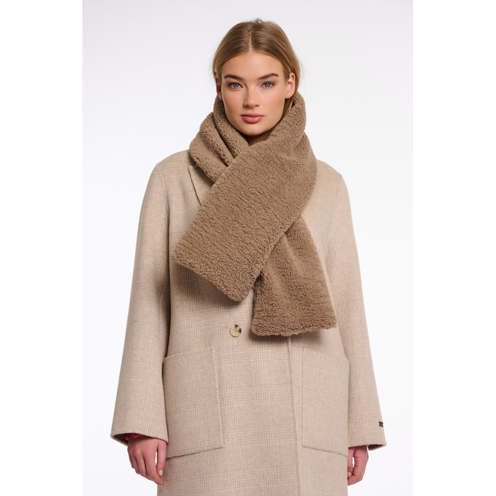 RINO AND PELLE Asho Toffee Teddy Scarf Toffee